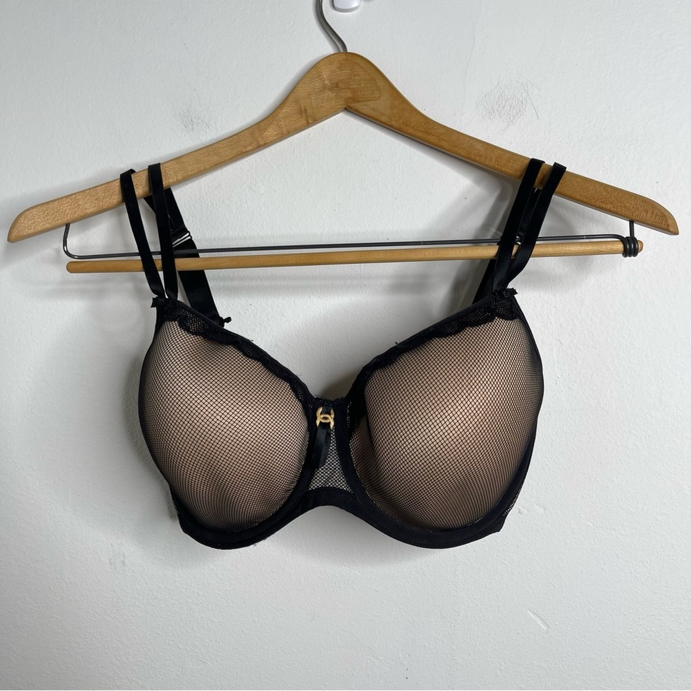 Freya Black Mesh Bra - Picture 6 of 16